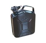 Black Steel Jerry Can For Diesel Petrol Fuel Storage 5L With Pouring Spout