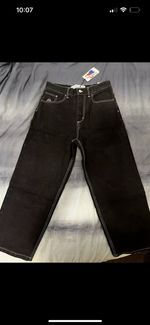Polar Skate Co Big Boy Pants Mens in Black White Stitching -Size S