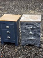 Two Blue Side Bed Caninet