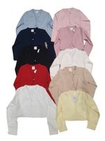 Baby girls/boys Knitted Cotton Cardigans Long Sleeve Bolero Shrug Kids Clothing