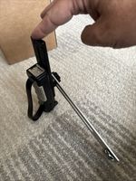 Vintage L bracket for camera flash with grip