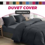 4 Piece Reversible Duvet Cover Bedding Set & Fitted Sheet & pillowcases All Size