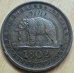 1802 Ceylon 1/192 Rixdollar KM73 Proof