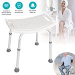 New Shower Bath Seat Chair Stool Bench Aluminum Adjustable For Disabled Elder