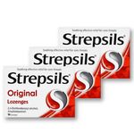 3 x 16 Strepsils Lozenges - Original Lozenges for Sore Throat