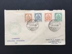 LIBYA 1958 CAMBRIDGE APOLLONIA EXPEDITION 2m TO 20m COVER MEPSA SU SA PMK TO GB