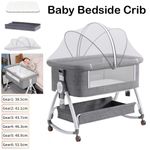 Baby Bedside Crib Sleeper Bassinet Safe Co-Sleeping Storage Bag Easy install