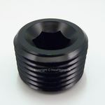 1/8 NPT Hex Allen Key BLACK BLANKING PLUG BUNG BLOCKER Male Fuel Oil Adapter