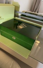 Men's Luxury Watch Box (green wood)10 Slots, Lockable Display Storage Case,