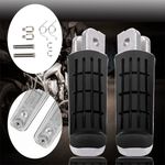 1 Pair Motorcycle Motorbike Foot Pegs Pedals Front Footrest Foot Pedals Universa