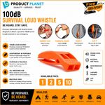 Emergency Lifeboat Whistle Loud 100dB Survival Distress Hiking Walking