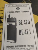 BE470 BE 471 Personal Radio Service Manual Schematics