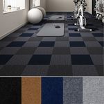 Carpet Tiles 20/40/60pcs 50x50cm Non-Slip Office Home Retail Flooring Rugs 5m²
