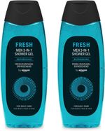 Men Fresh 3In1 Shower Gel, 2 X 500Ml