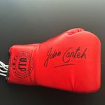 John Conteh Signed Red VIP Boxing Glove AFTAL  Coa