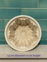 Rare Antique Victorian Earthenware Jelly Mold By Maling 1930’s Sunflower