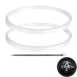 2 Pcs Rubber Gaskets Seal O-Ring Replacement Compatible with Ninja 700W White