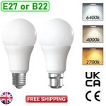 LED GLS LIGHT BULBS 40w 60w 100w WARM/COOL WHITE BC/B22 ES/E27 Bayonet Daylight