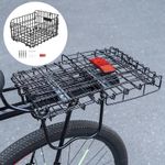 Bike Basket Rear Folding Cycling Basket Organizer Easy Installation Portable