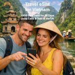Travel eSIM for Vietnam - 12GB of Data Valid for 30 Days - Same day delivery