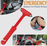EMERGENCY HAMMER CAR WINDOW BREAKER SEATBELT CUTTER BREAK GLASS ESCAPE SAFETY UK