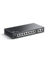 Loocam 8 Port PoE Switch with 2 Uplink Port, 10 100Mbps Unmanaged PoE