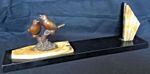 ART DECO PHOTO FRAME LARGE ART DECO FRENCH MARBLE PICTURE FRAME BIRDS