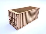 20ft SHIPPING CONTAINER LASER CUT KIT 1:18 FOR DIECAST DIORAMA ETC LX180-18