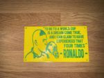 Ronaldo World Cup Plaque. R9 Brazil, Brasil. Football.