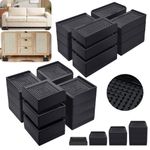 16Pcs Furniture Risers Heavy Duty Elevators Rectangle Raising Blocks Furniture