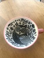 WORLD MARKET Beautiful Oversized Owl Folk Art Coffee/Tea Mug/Cup