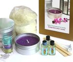 CANDLE MAKING KIT Inc BIODEGRADABLE GLITTER  Scented Eco Soy Wax Tin Candles  KV