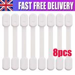 8pcs Baby Safety Door Lock cupboard Cabinet Drawer tape Pet Child locks UK