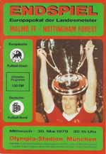 MALMÖ V NOTTINGHAM FOREST ~ EUROPEAN CUP FINAL PROGRAMME ~ 30 MAY 1979