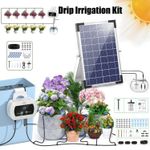 Automatic Solar Plant Watering System Timer Garden Outdoor Plants Irrigation Kit