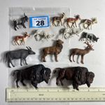 NP028 Britains Zoo Safari Wild Animals Toys Mixed Bundle Bison Antelope Vintage