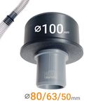 Dust Extraction Hose Reducer 100mm 4" to 50mm 63mm 80mm Workshop Vacuum Adaptor