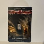 Wessex Mint Britannia 1g Silver Bar Bullion in Certificate Card