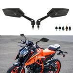 Pair For 390 690 790 890 1290 125 200 Motorcycle Side Mirrors Rearview Black