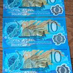 New Zealand $10 Polymer Commemorative Millennium Notes 2000 - Lot of 3
