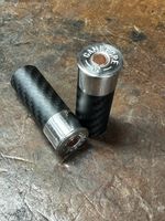 12g Gauge Bore Carbon Fibre Snap Caps -silver-