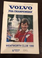 Golf Volvo PGA Championship programme 1990 Wentworth Club Tournament