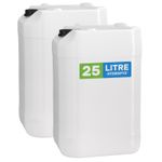 2X25L HDPE STACKABLE PLASTIC JERRY CANS- DURABLE AND RELIABLE