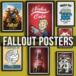 Fallout Posters Wall Art Game Series Gamer Poster Prints A4 A3 A2