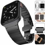 Metal Steel Link Band Strap for Apple Watch 9 8 7 6 5 4 3 SE 38/40/41/42/44/45mm