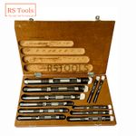 NEW Adjustable Hand Reamer 11 Pcs Set H4 To H14 (11.90mm - 38.10mm) UK RSTOOLS