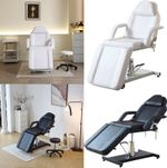 Massage Table Adjustable Bed Hydraulic Couch Beauty Salon Tattoo Recliner Stool