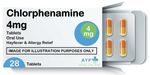Chlorphenamine 4mg – 112 Tablets – Allergy Relief, Hay Fever, Antihistamine