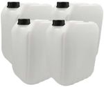 8 x 25L LITRE PLASTIC WATER CONTAINER CARRIER FOOD DRUM JERRYCAN JERRICAN NEW