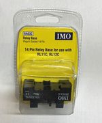 IMO BA03C Relay Base Socket 14 Pin Plug-In DIN Rail Mount Black for RL11C , RL12